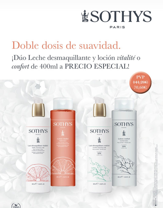 Dúo leche y tónico 400 ml  vitalite pack promocional hasta fin de existencia